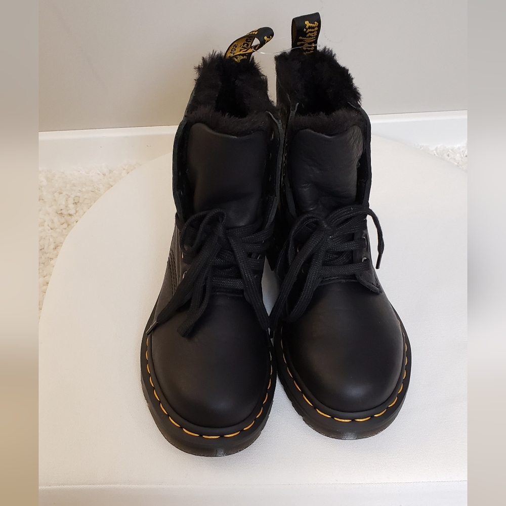 Dr. Marten 1460 Pascal Faux Fur Lined Boots - Picture 2 of 7